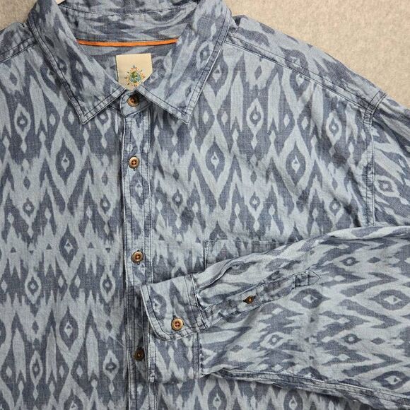Territory Ahead Shirt Button Down Aztec Tribal Pattern 2XL Long Sleeve - Picture 1 of 10